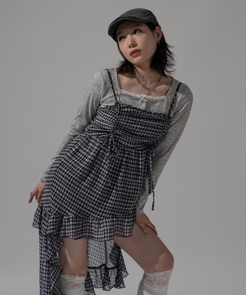 セール】ドロストフリルキャミチュニック【ZOZOTOWN限定アイテム