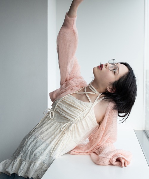 apres jour mignon（アプレジュールミニョン）の「ドロストフリルキャミチュニック【ZOZOTOWN限定アイテム】（チュニック・レディース・チャコールグレー/アイボリー/ブラウン系その他/ブラック系その他/ダークブラウン・X-LARGE/フリー）」の22枚目の写真