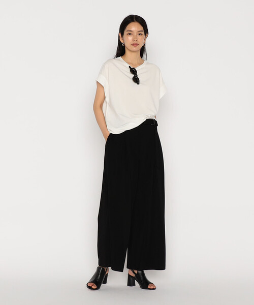 Gabardine K.T(ギャバジンケーティー)の「ハイテンションポンチ タックワイドパンツ(その他パンツ・レディース・ブラック/グレー/ネイビー/ライトグレー・7号/9号)」の8枚目の写真