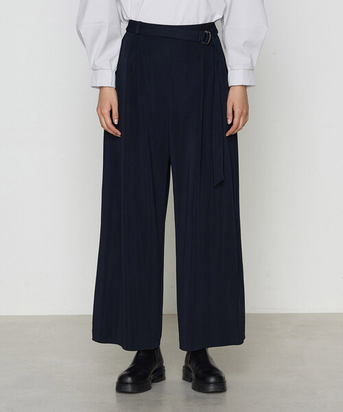 Gabardine K.T(ギャバジンケーティー)の「ハイテンションポンチ タックワイドパンツ(その他パンツ・レディース・ブラック/グレー/ネイビー/ライトグレー・7号/9号)」の15枚目の写真