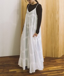 audrey and john wad | 【インドコットン】スイッチングレースキャミワンピース-手洗い可-(ワンピース)