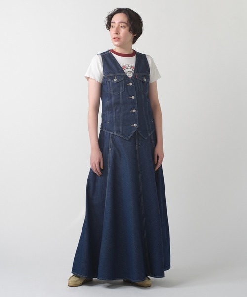 セール】Levi's/リーバイス XL SKIRT ダークインディゴ（デニム