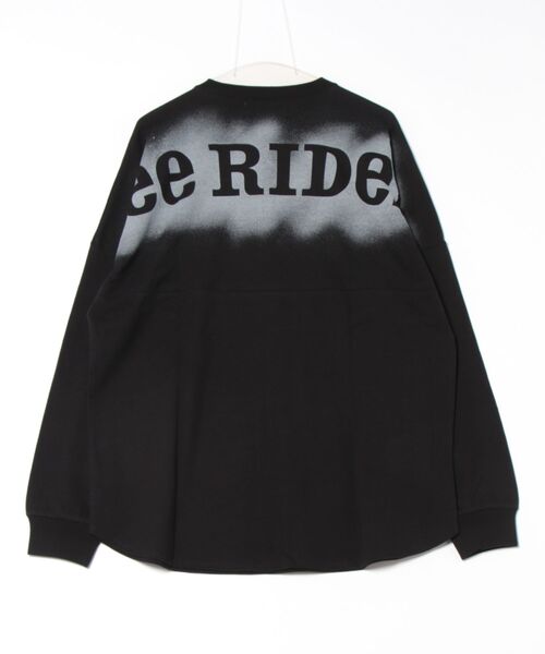 Lee（リー）の「Lee/リー RIDERS バックグラフィティースプレー バックプリント長袖Tシャツ（Tシャツ/カットソー・メンズ・サックスブルー/ブラック/ホワイト・SMALL/MEDIUM/LARGE/X-LARGE）」の18枚目の写真
