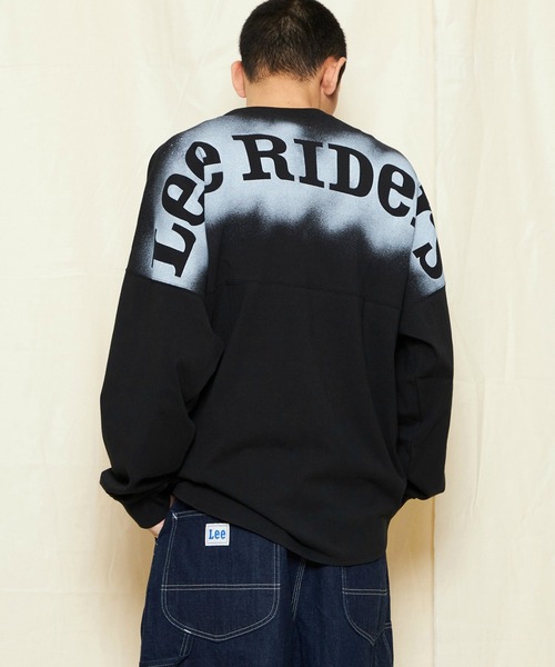 Lee（リー）の「Lee/リー RIDERS バックグラフィティースプレー バックプリント長袖Tシャツ（Tシャツ/カットソー・メンズ・サックスブルー/ブラック/ホワイト・SMALL/MEDIUM/LARGE/X-LARGE）」の3枚目の写真