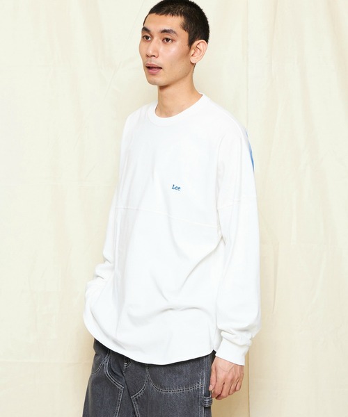 Lee（リー）の「Lee/リー RIDERS バックグラフィティースプレー バックプリント長袖Tシャツ（Tシャツ/カットソー・メンズ・サックスブルー/ブラック/ホワイト・SMALL/MEDIUM/LARGE/X-LARGE）」の22枚目の写真