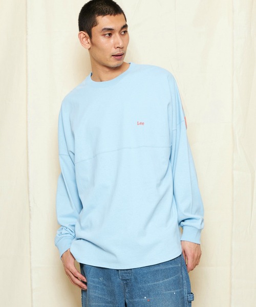 Lee（リー）の「Lee/リー RIDERS バックグラフィティースプレー バックプリント長袖Tシャツ（Tシャツ/カットソー・メンズ・サックスブルー/ブラック/ホワイト・SMALL/MEDIUM/LARGE/X-LARGE）」の5枚目の写真