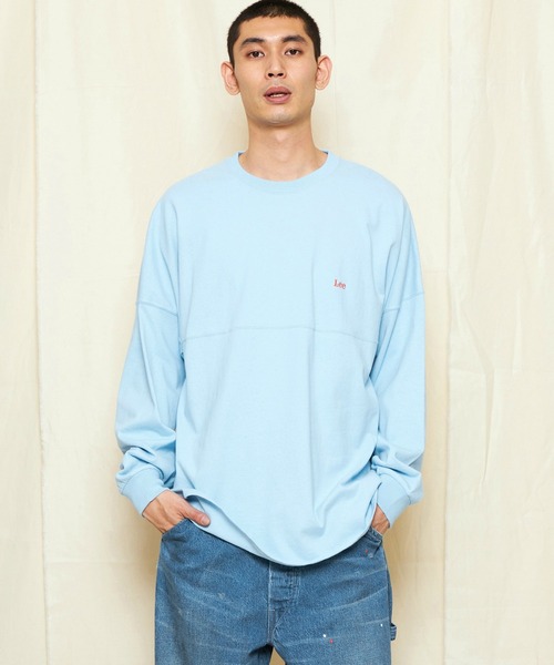 Lee（リー）の「Lee/リー RIDERS バックグラフィティースプレー バックプリント長袖Tシャツ（Tシャツ/カットソー・メンズ・サックスブルー/ブラック/ホワイト・SMALL/MEDIUM/LARGE/X-LARGE）」の6枚目の写真