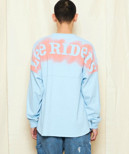 Lee（リー）の「Lee/リー RIDERS バックグラフィティースプレー バックプリント長袖Tシャツ（Tシャツ/カットソー・メンズ・サックスブルー/ブラック/ホワイト・SMALL/MEDIUM/LARGE/X-LARGE）」の12枚目の写真