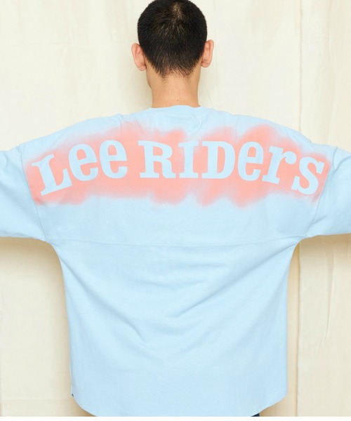 Lee（リー）の「Lee/リー RIDERS バックグラフィティースプレー バックプリント長袖Tシャツ（Tシャツ/カットソー・メンズ・サックスブルー/ブラック/ホワイト・SMALL/MEDIUM/LARGE/X-LARGE）」の13枚目の写真