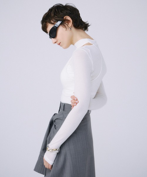 SHEER LAYERD CUTSEW/シアーレイヤードカットソー（Tシャツ
