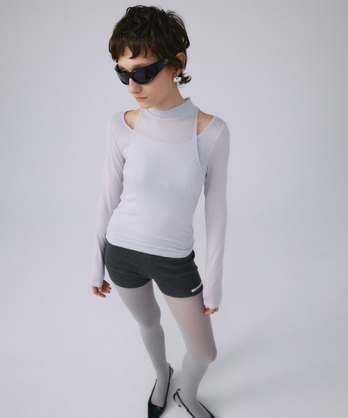 SHEER LAYERD CUTSEW/シアーレイヤードカットソー（Tシャツ