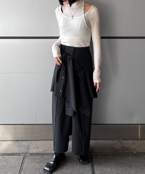 SHEER LAYERD CUTSEW/シアーレイヤードカットソー（Tシャツ