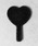 me+em HOME�i�~�[���z�[���j�́u���C���X�g�[���u���b�N�n�[�g�n���h�~���[ �^ rhinestone black heart hand mirror�i�苾/���C�N�~���[�j�v�b�u���b�N