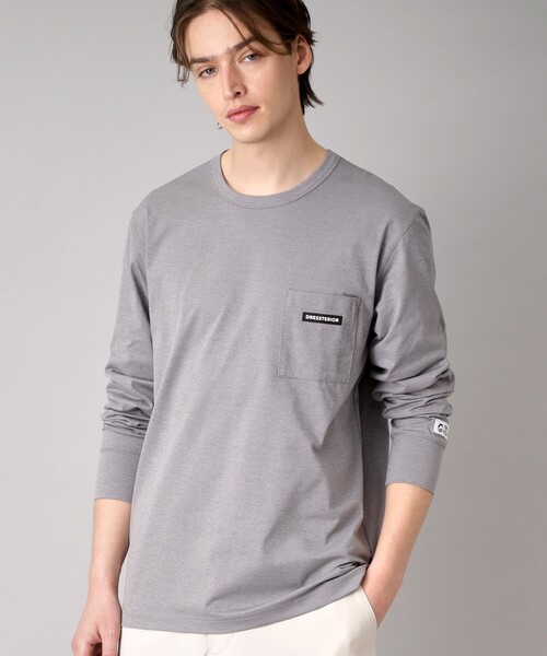 DRESSTERIOR(ドレステリア)の「【クイックドライ】ONE OCEAN サステナブルロンT(Tシャツ/カットソー・メンズ・ホワイト/グレー/ブラック・90/91/92)」の3枚目の写真