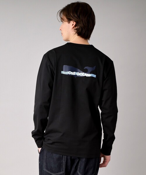DRESSTERIOR(ドレステリア)の「【クイックドライ】ONE OCEAN サステナブルロンT(Tシャツ/カットソー・メンズ・ホワイト/グレー/ブラック・90/91/92)」の8枚目の写真