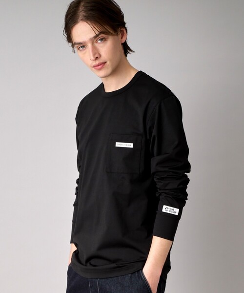DRESSTERIOR(ドレステリア)の「【クイックドライ】ONE OCEAN サステナブルロンT(Tシャツ/カットソー・メンズ・ホワイト/グレー/ブラック・90/91/92)」の9枚目の写真
