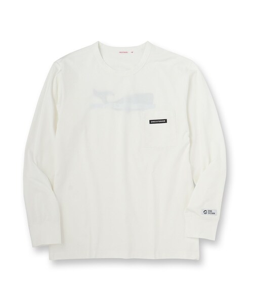 DRESSTERIOR(ドレステリア)の「【クイックドライ】ONE OCEAN サステナブルロンT(Tシャツ/カットソー・メンズ・ホワイト/グレー/ブラック・90/91/92)」の15枚目の写真