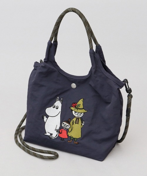 MOOMIN(ムーミン)の「MOOMIN ムーミン 撥水ナイロン 2WAYショルダー ミニトートバッグ(トートバッグ・レディース・カーキ/レッド/ブルー/グレー/ネイビー・FREE)」の8枚目の写真