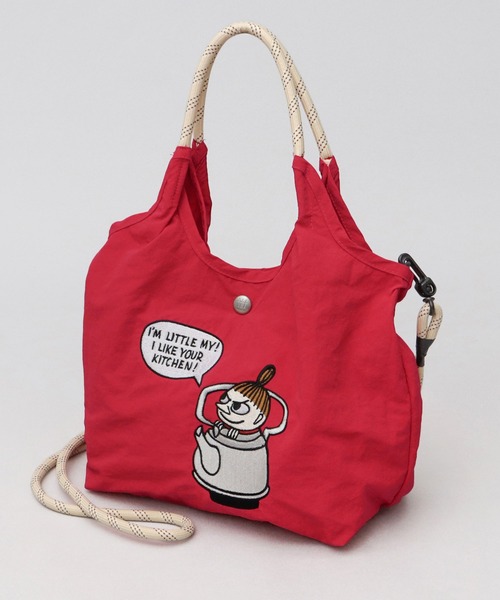 MOOMIN(ムーミン)の「MOOMIN ムーミン 撥水ナイロン 2WAYショルダー ミニトートバッグ(トートバッグ・レディース・カーキ/レッド/ブルー/グレー/ネイビー・FREE)」の10枚目の写真