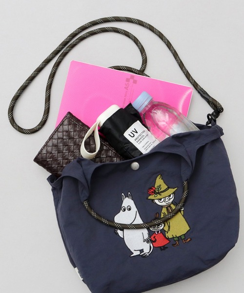 MOOMIN(ムーミン)の「MOOMIN ムーミン 撥水ナイロン 2WAYショルダー ミニトートバッグ(トートバッグ・レディース・カーキ/レッド/ブルー/グレー/ネイビー・FREE)」の18枚目の写真