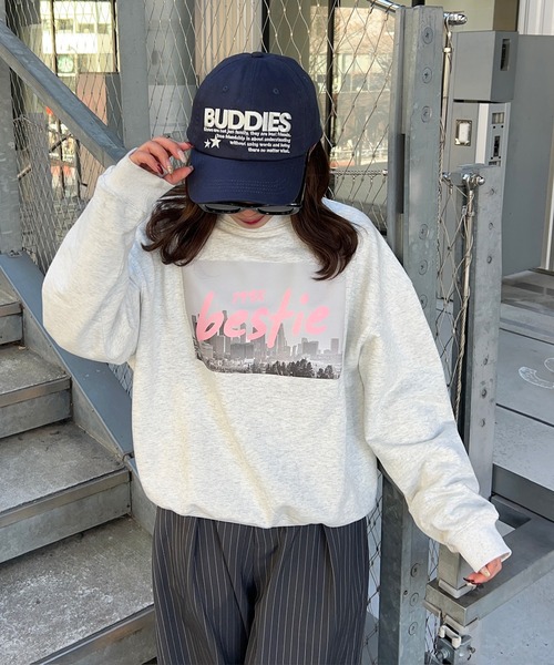 napinna maison（ナピナメゾン）の「【napinna maison×４sisters】ロゴ刺繍キャップ（キャップ・レディース・グリーン/ブラウン系/アイボリー系/ネイビー・FREE）」の10枚目の写真