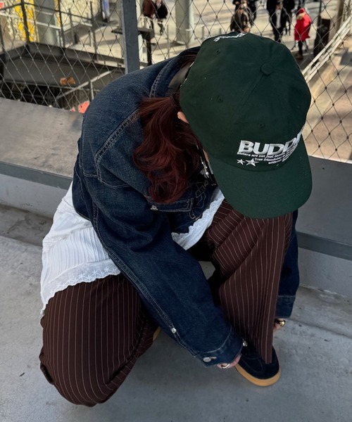 napinna maison（ナピナメゾン）の「【napinna maison×４sisters】ロゴ刺繍キャップ（キャップ・レディース・グリーン/ブラウン系/アイボリー系/ネイビー・FREE）」の15枚目の写真