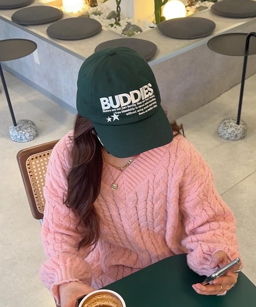 napinna maison（ナピナメゾン）の「【napinna maison×４sisters】ロゴ刺繍キャップ（キャップ・レディース・グリーン/ブラウン系/アイボリー系/ネイビー・FREE）」の17枚目の写真