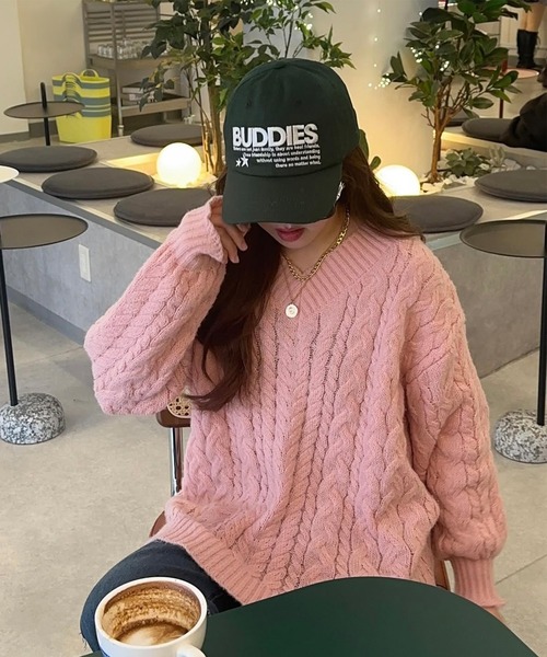 napinna maison（ナピナメゾン）の「【napinna maison×４sisters】ロゴ刺繍キャップ（キャップ・レディース・グリーン/ブラウン系/アイボリー系/ネイビー・FREE）」の18枚目の写真