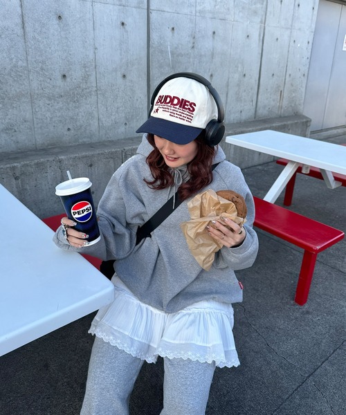 napinna maison（ナピナメゾン）の「【napinna maison×４sisters】ロゴ刺繍キャップ（キャップ・レディース・グリーン/ブラウン系/アイボリー系/ネイビー・FREE）」の22枚目の写真