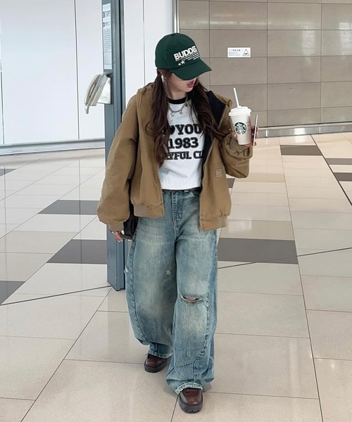 napinna maison（ナピナメゾン）の「【napinna maison×４sisters】ロゴ刺繍キャップ（キャップ・レディース・グリーン/ブラウン系/アイボリー系/ネイビー・FREE）」の14枚目の写真