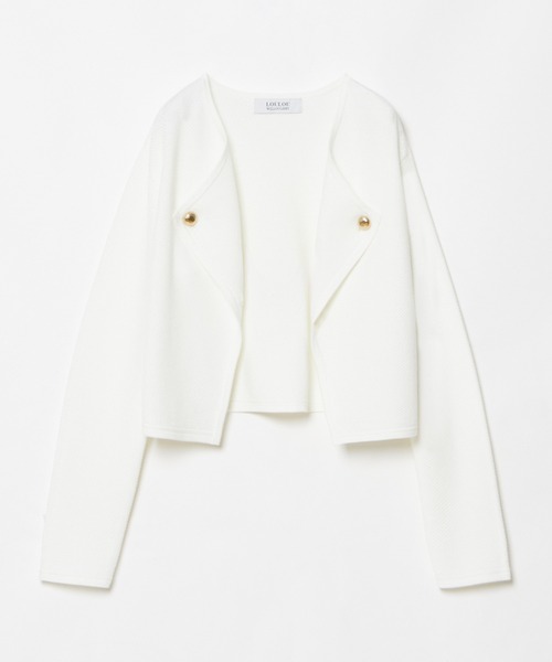 新品タグ付LOULOU WILLOUGHBY ルルウィルビー　ホワイトジャケット LOULOU WILLOUGHBY】ハーフW 2WAY ジャケット|allureville