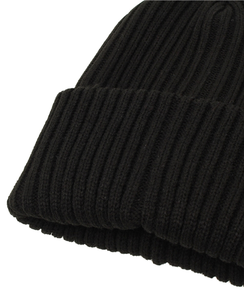 MOUSSY（マウジー）の「BASIC KNIT CAP（キャップ・レディース・ブラック・FREE）」の3枚目の写真