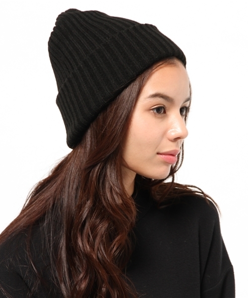 MOUSSY（マウジー）の「BASIC KNIT CAP（キャップ・レディース・ブラック・FREE）」の6枚目の写真