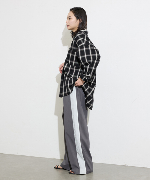 JOURNAL STANDARD(ジャーナルスタンダード)の「《追加》スタンドプルオーバー(シャツ/ブラウス・レディース・ホワイト/ピンク/ブラックミックス/ホワイト×ホワイト/ブラック系その他・FREE)」の7枚目の写真