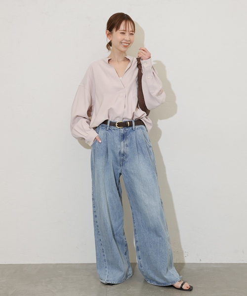 JOURNAL STANDARD(ジャーナルスタンダード)の「《追加》スタンドプルオーバー(シャツ/ブラウス・レディース・ホワイト/ピンク/ブラックミックス/ホワイト×ホワイト/ブラック系その他・FREE)」の10枚目の写真