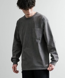 KRIFF MAYER | KRIFF MAYER クリフメイヤー オーバーサイズ ヘビーオンスピグメントクルーネック長袖Tシャツ ロンT 2435807(Tシャツ/カットソー)