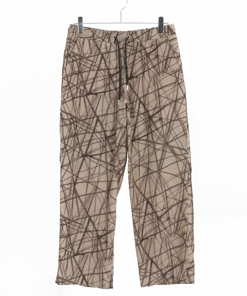 CAMBIO(カンビオ)の「mp13374-Radiation Pattern Wide Straight Pants ワイドストレートパンツ(その他パンツ・メンズ・ブラック/ホワイト/ベージュ・S/M/L)」の5枚目の写真