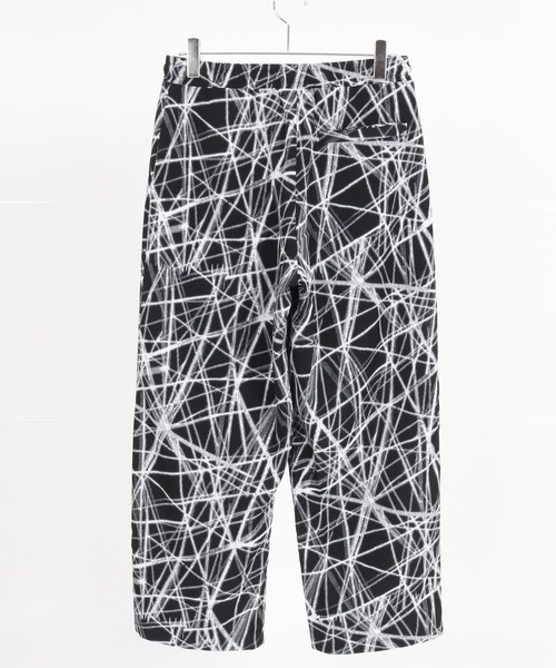 CAMBIO(カンビオ)の「mp13374-Radiation Pattern Wide Straight Pants ワイドストレートパンツ(その他パンツ・メンズ・ブラック/ホワイト/ベージュ・S/M/L)」の10枚目の写真