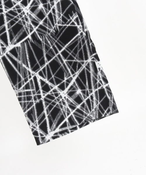 CAMBIO(カンビオ)の「mp13374-Radiation Pattern Wide Straight Pants ワイドストレートパンツ(その他パンツ・メンズ・ブラック/ホワイト/ベージュ・S/M/L)」の14枚目の写真