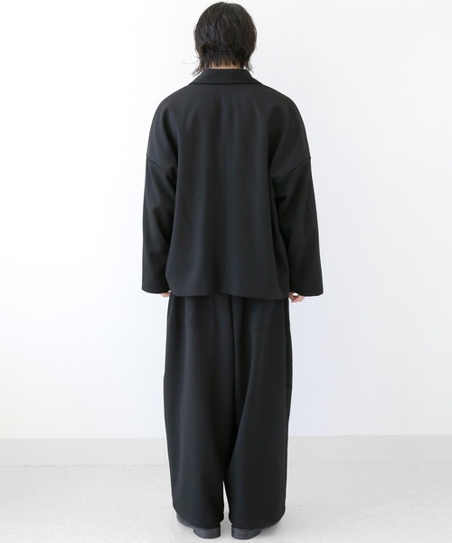 minsobi（ミンソビ）の「セットアップ対応 ルーズテーラードジャケット ユニセックス ビッグシルエットジャケット（テーラードジャケット・メンズ・ブラック・FREE）」の11枚目の写真