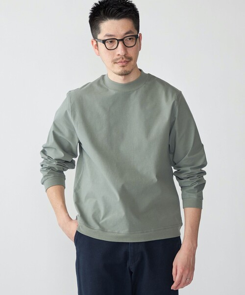 SHIPS（シップス）の「SHIPS: コットン ホッパー ライト クルー プルオーバー（Tシャツ/カットソー・メンズ・ライトグリーン/ネイビー/ホワイト・SMALL/MEDIUM/LARGE/X-LARGE）」の5枚目の写真