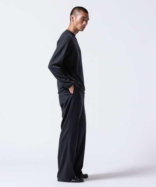 ASSEMBLANC｣シルクブレンドクリースワイドトラウザー ASSEMBLANC