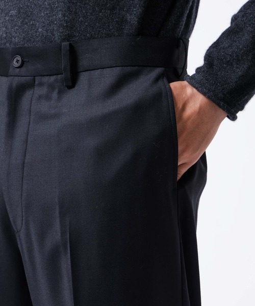 ASSEMBLANC｣シルクブレンドクリースワイドトラウザー