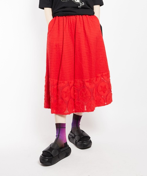 LEMAIRE レッド ワイドパンツ カジュアル LEMAIRE Twisted pants denim poppy red 商品詳細｜セレクト