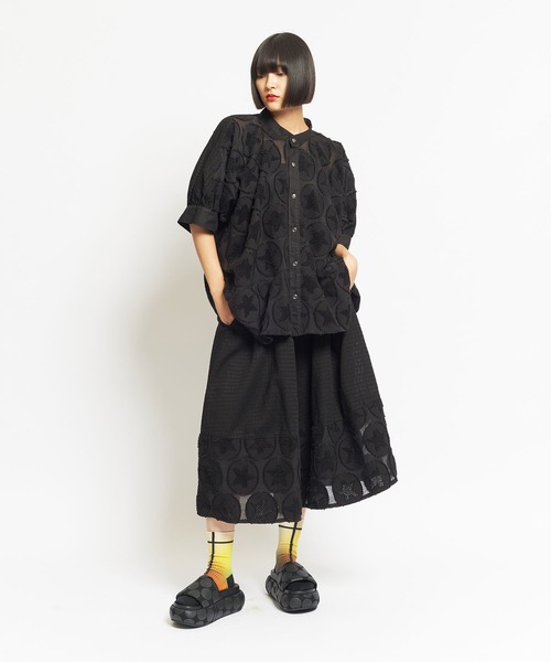 gomme(ゴム)★マキヒロシゲアトリエ★ワイドパンツ★着用1.2回★美品 gomme(ゴム)☆マキヒロシゲアトリエ☆ワイドパンツ☆着用1.2回☆美品