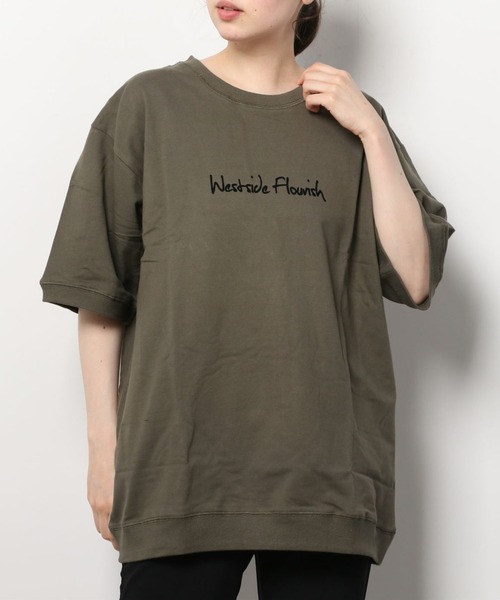 ARCHIVER(アーカイバ)の「【RS】【RDS】フロントプリントTシャツ(Tシャツ/カットソー・レディース・コーラル/ネイビー・MEDIUM/LARGE)」の14枚目の写真