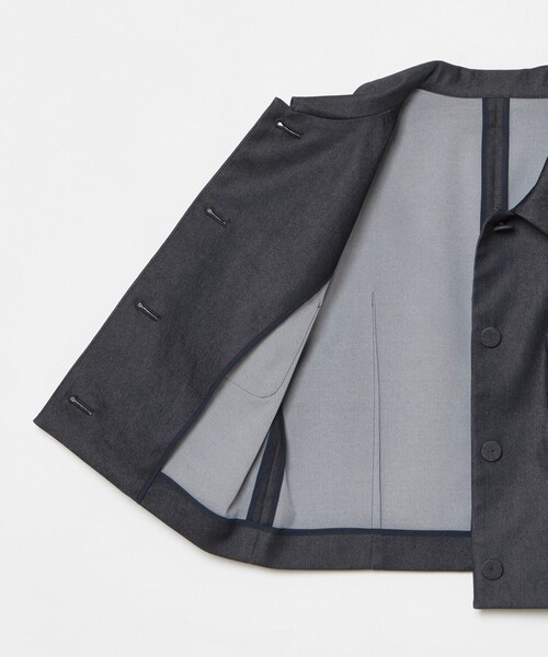 新品タグ付き【LOULOU WILLOUGHBY】デニムクルージャケット 21241010030_b0229127b72dce0453