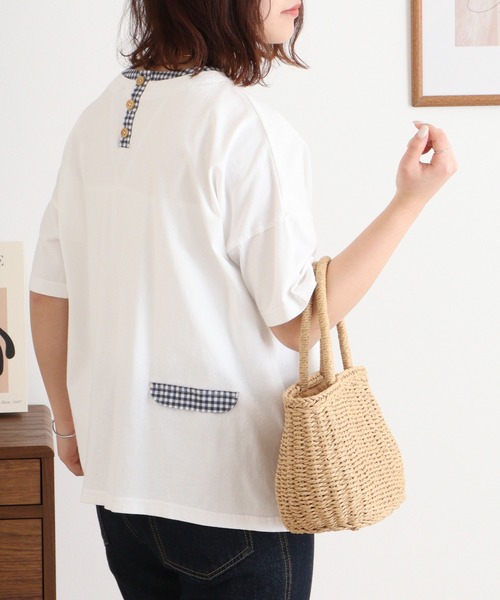 tシャツ EMAGO 洋なしパッチワーク刺繍プルオーバー レディース 楽天市場】洋なしパッチワーク刺繍プルオーバー emago