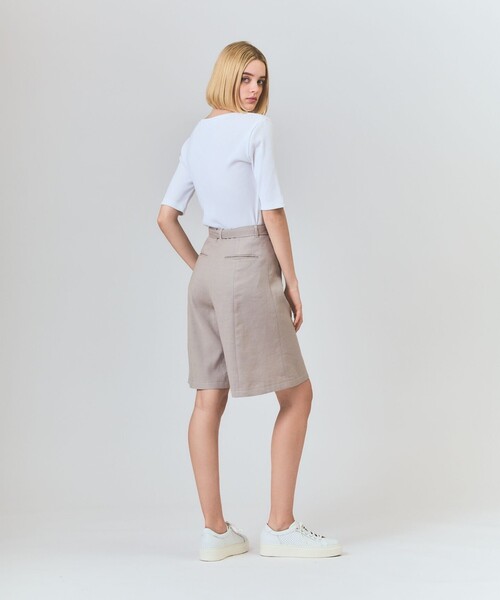 GRACE CLASS（グレースクラス）の「リネンデニムライクパンツ（デニムパンツ・レディース・ブラック/ベージュ・36/38）」の4枚目の写真