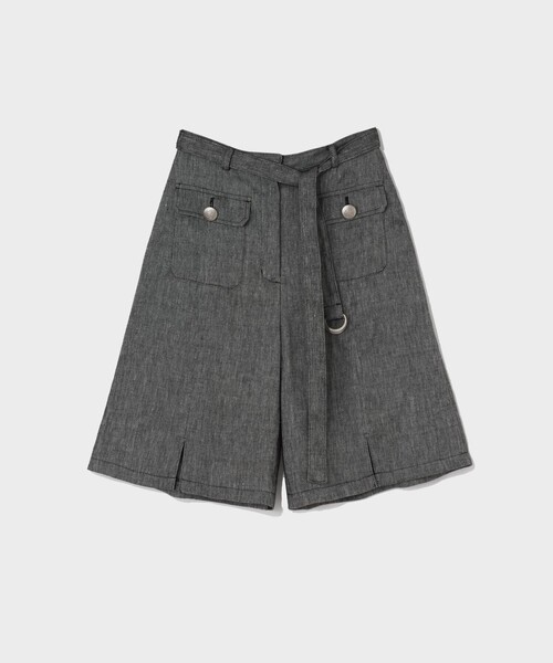 GRACE CLASS（グレースクラス）の「リネンデニムライクパンツ（デニムパンツ・レディース・ブラック/ベージュ・36/38）」の12枚目の写真